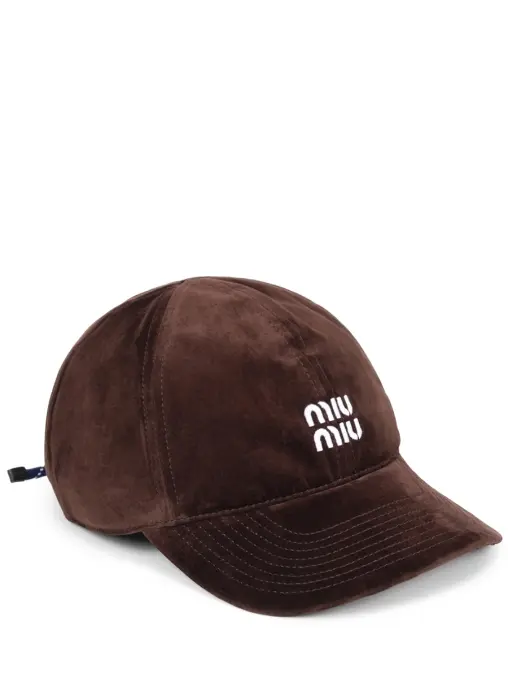 Бейсболка из вискозы MIU MIU