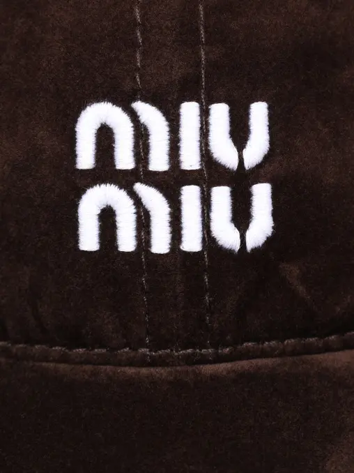 Бейсболка из вискозы MIU MIU