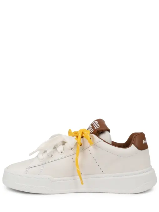 Кеды кожаные MIU MIU