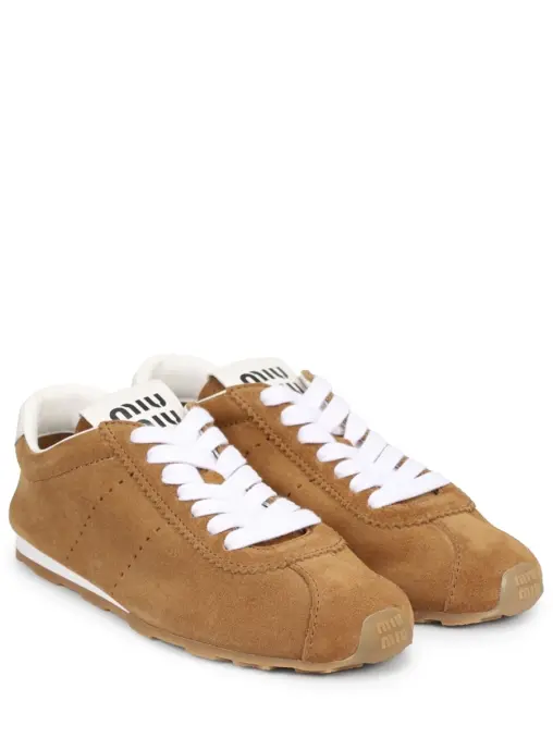 Кеды замшевые MIU MIU