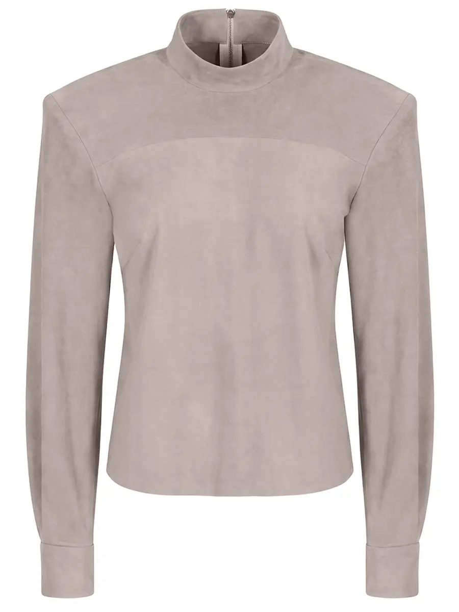 Блуза замшевая