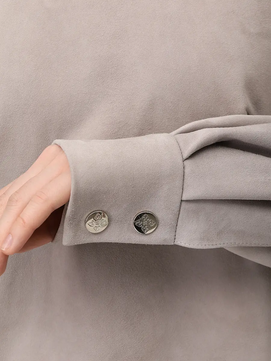 Блуза замшевая