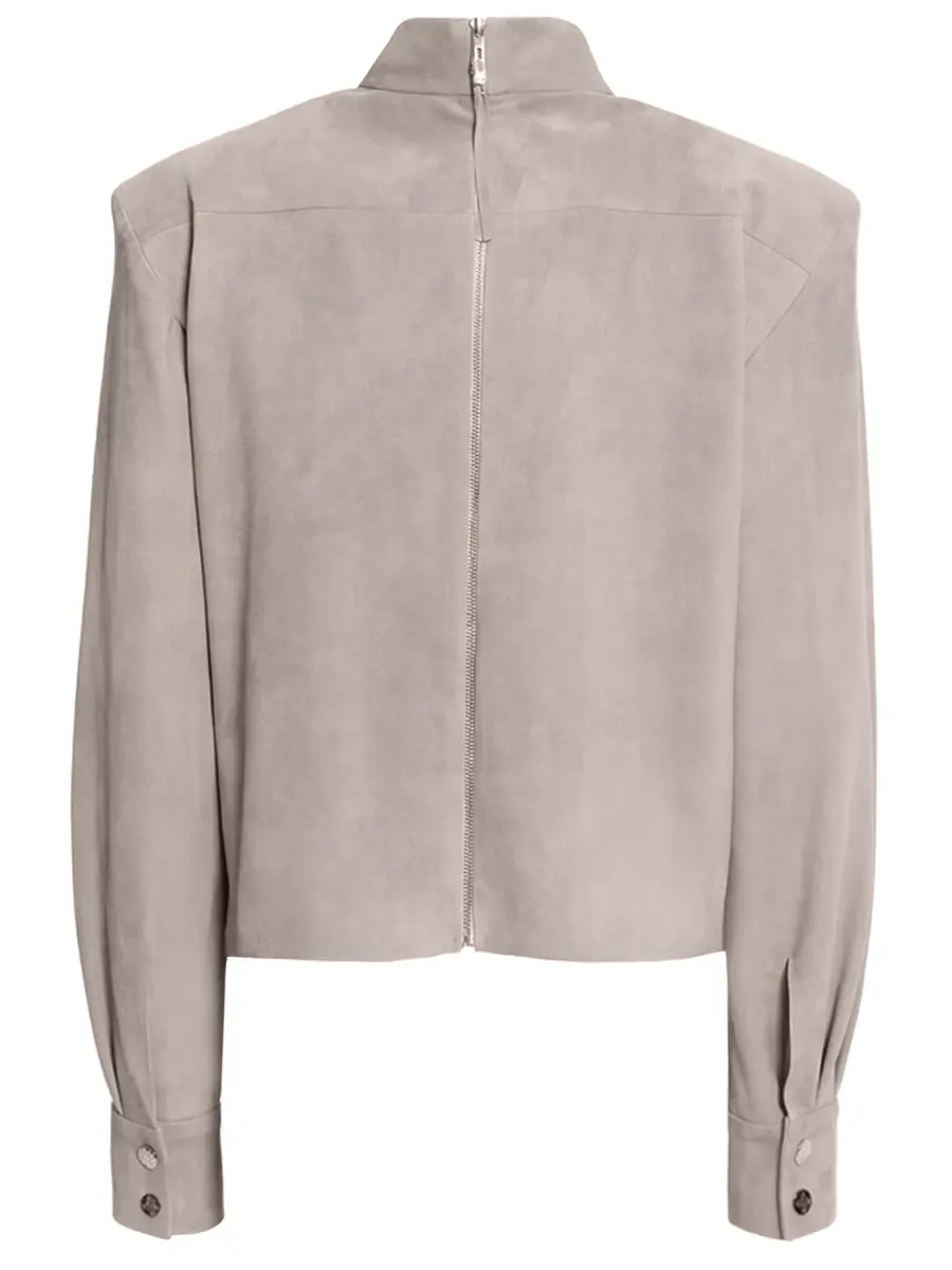 Блуза замшевая