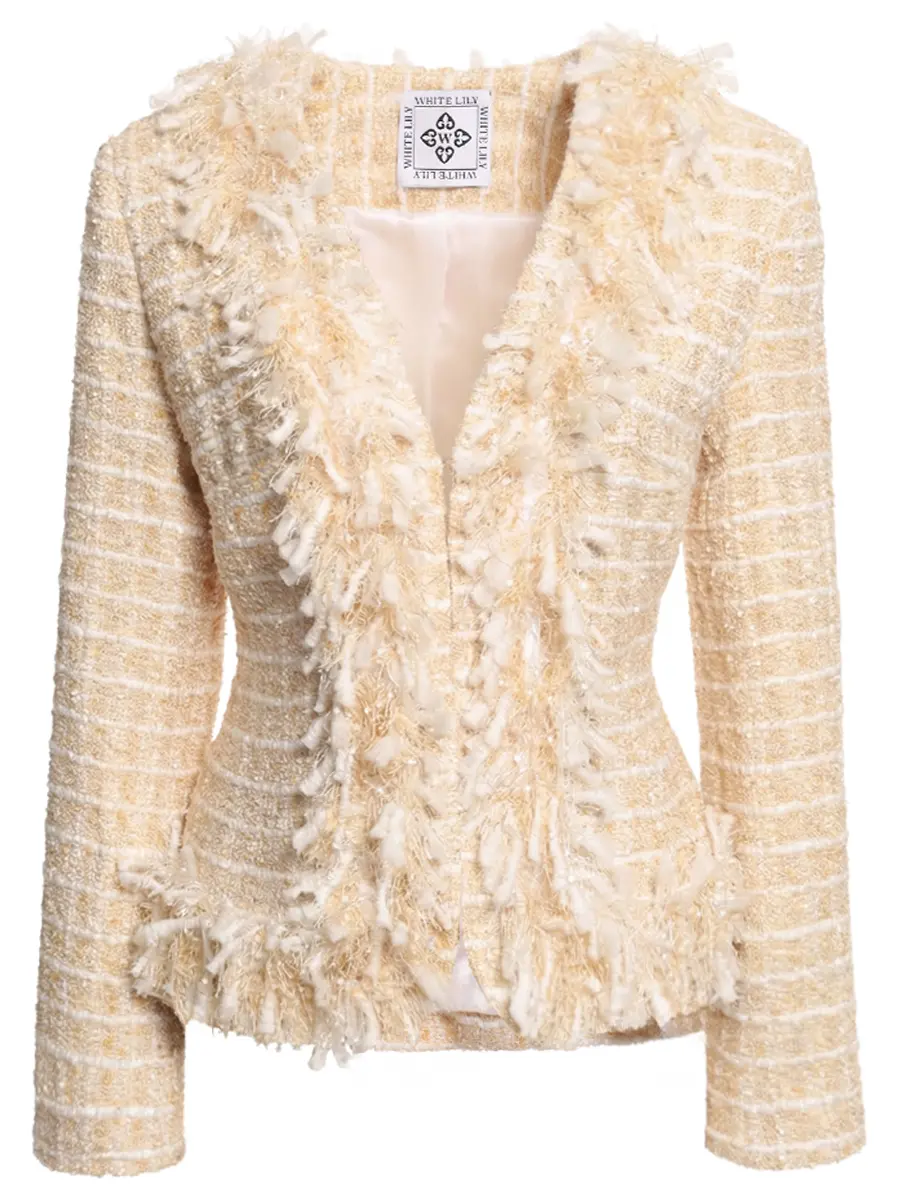 Жакет твидовый