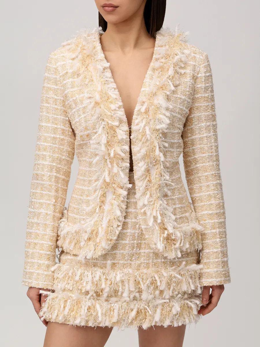 Жакет твидовый