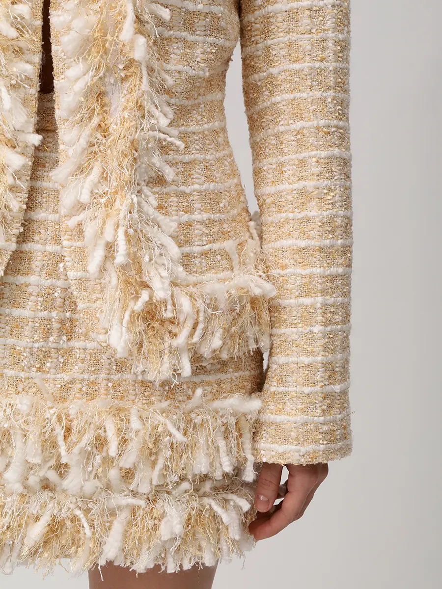 Жакет твидовый