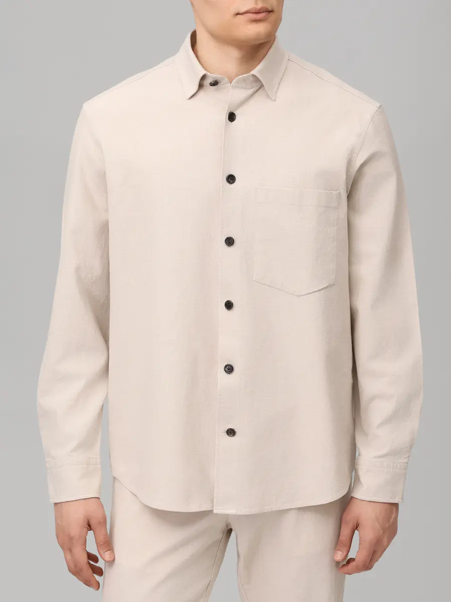Рубашка Regular Fit льняная