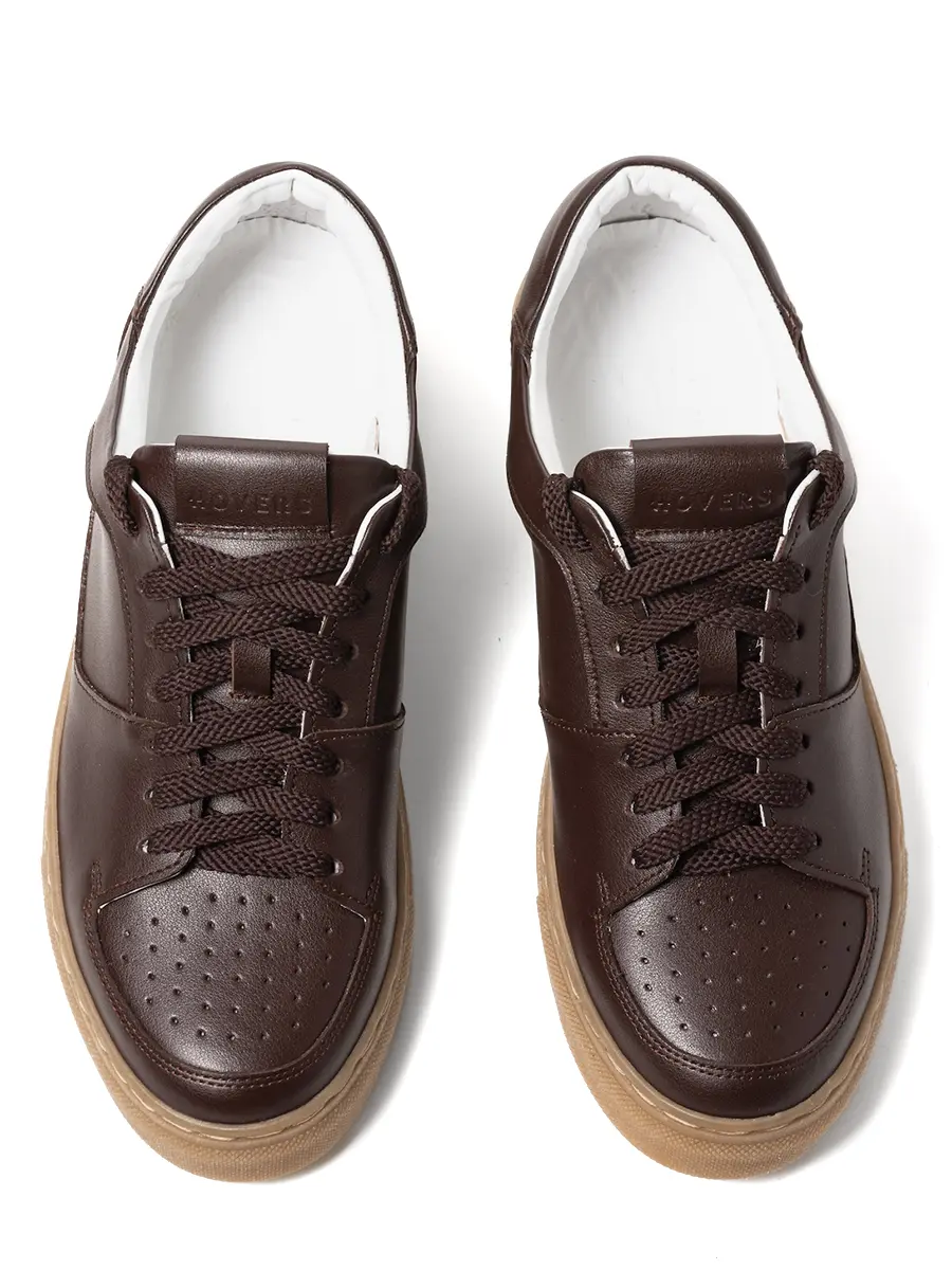 Кеды «Горячий шоколад» кожаные