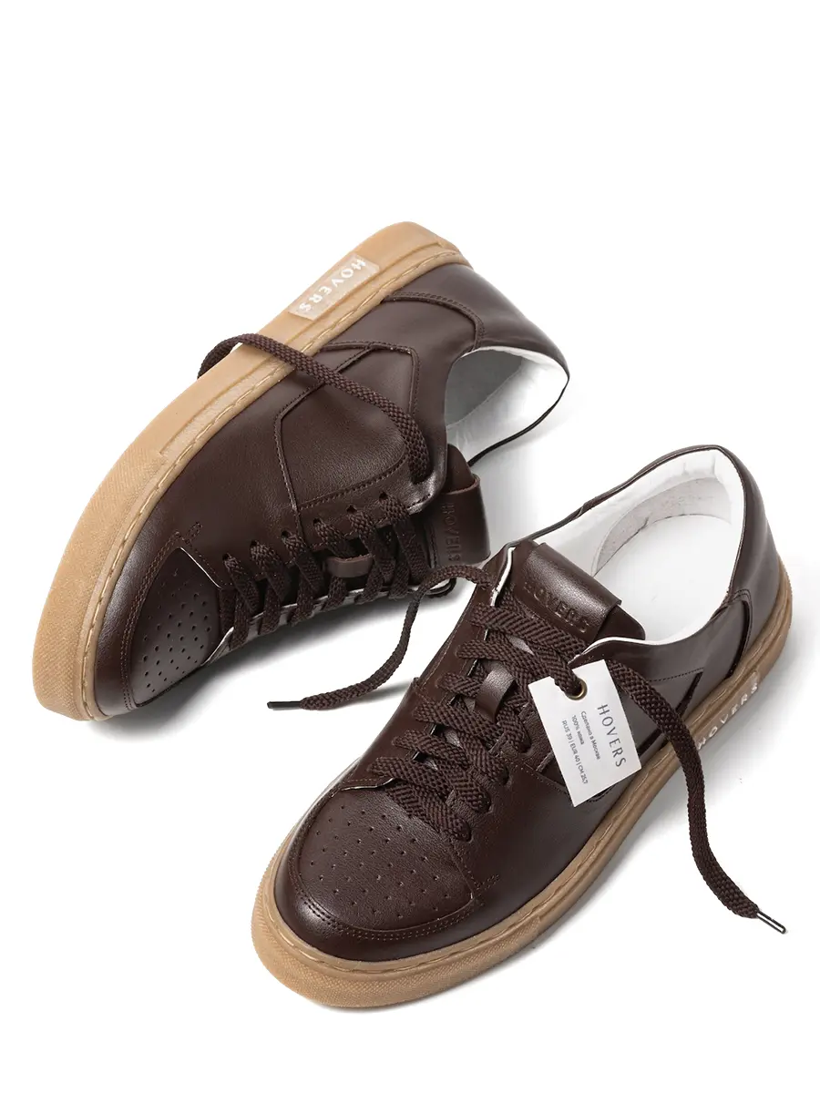 Кеды «Горячий шоколад» кожаные