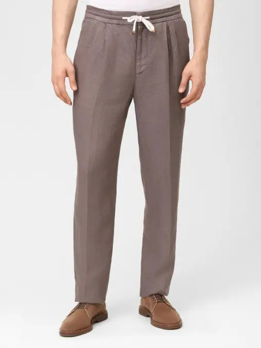 Брюки льняные BRUNELLO CUCINELLI