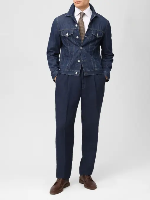 Брюки льняные BRUNELLO CUCINELLI