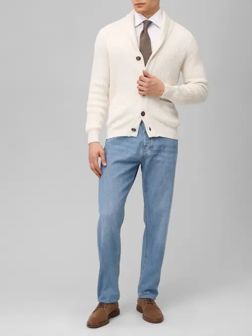 Джинсы Regular Fit хлопковые BRUNELLO CUCINELLI