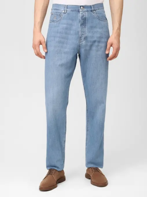 Джинсы Regular Fit хлопковые BRUNELLO CUCINELLI