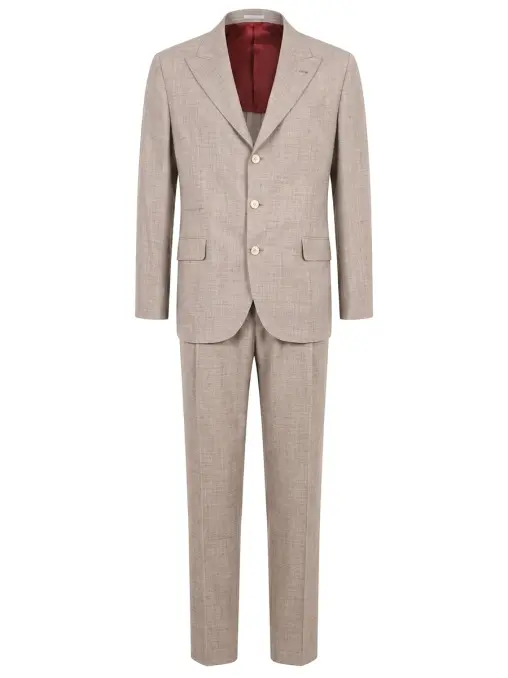 Костюм из шерсти и шелка BRUNELLO CUCINELLI