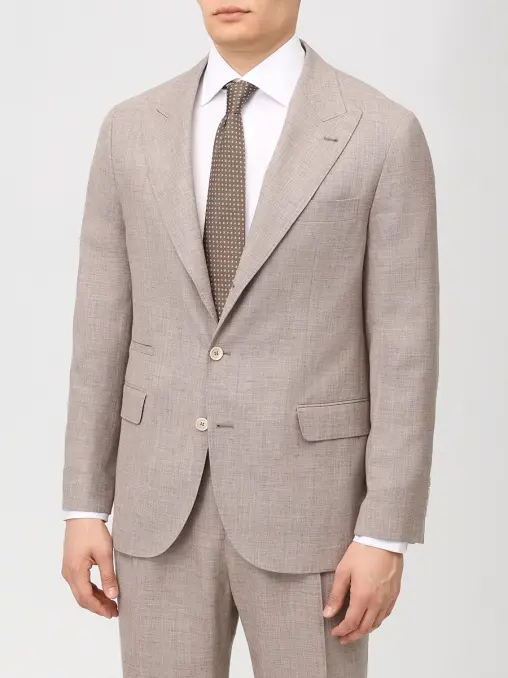 Костюм из шерсти и шелка BRUNELLO CUCINELLI
