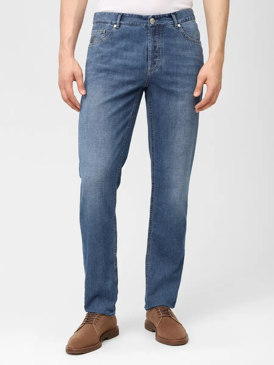 Джинсы Slim Fit хлопковые