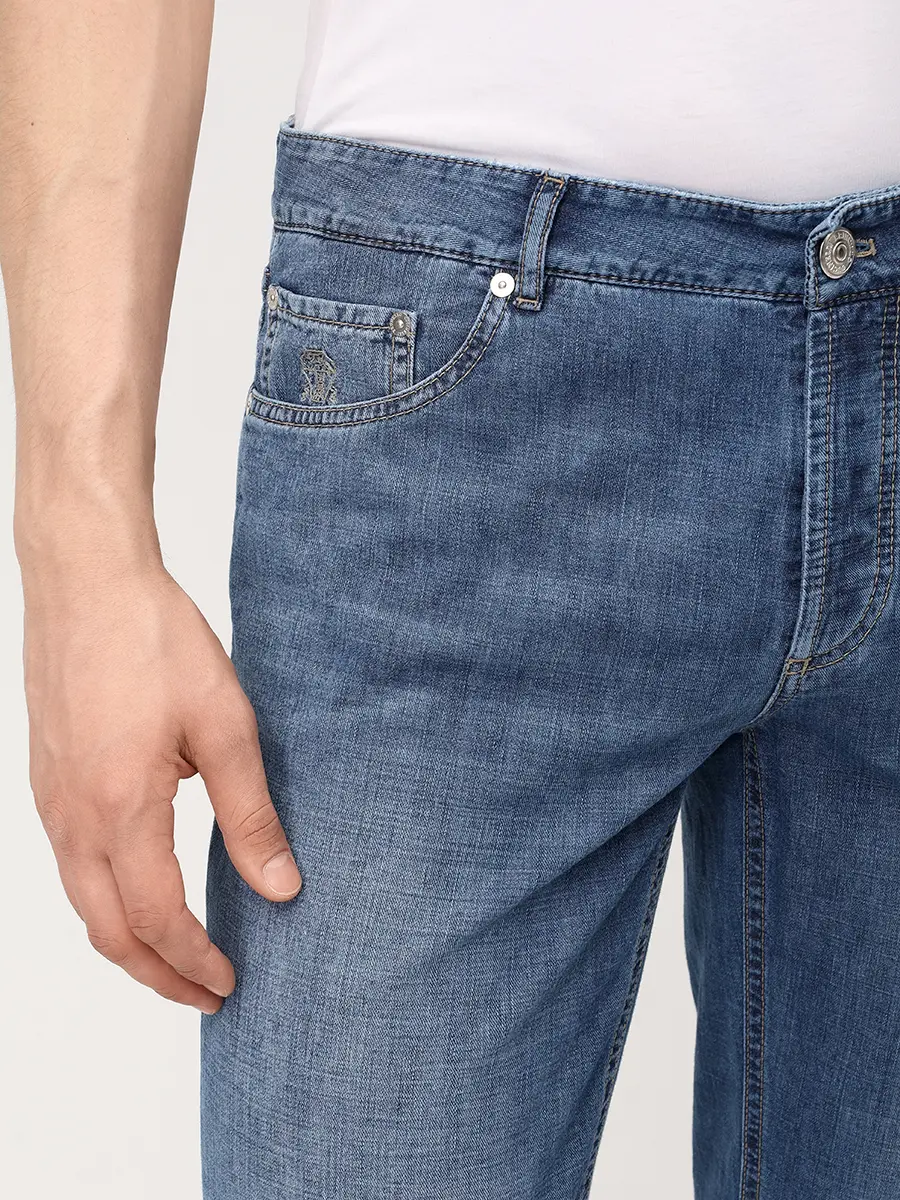 Джинсы Slim Fit хлопковые