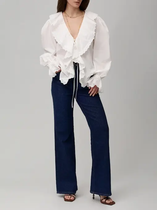 Блуза хлопковая ALBERTA FERRETTI