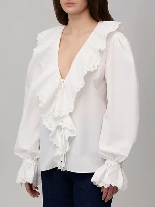 Блуза хлопковая ALBERTA FERRETTI