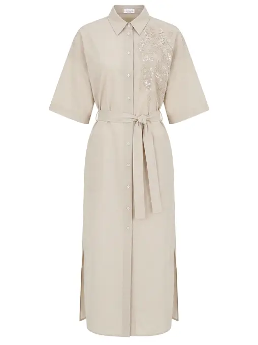Платье хлопковое BRUNELLO CUCINELLI