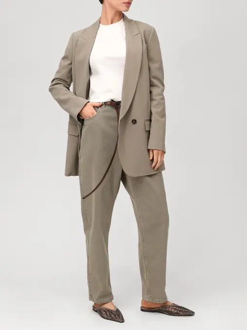 Джинсы хлопковые BRUNELLO CUCINELLI