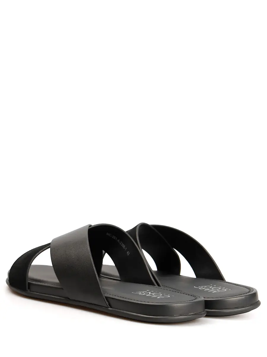 Шлепанцы кожаные