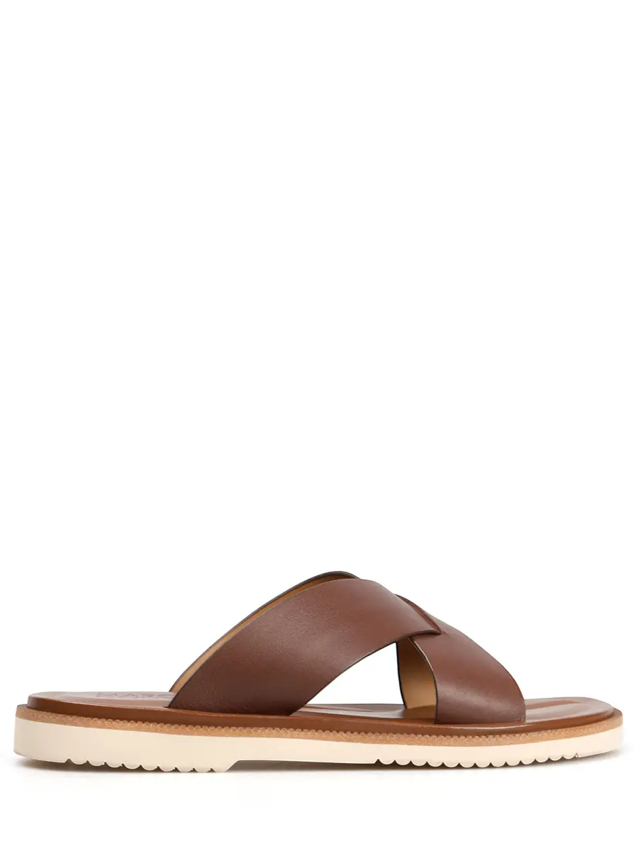 Шлепанцы кожаные