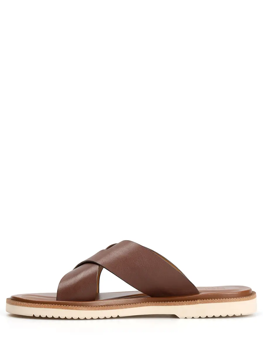 Шлепанцы кожаные