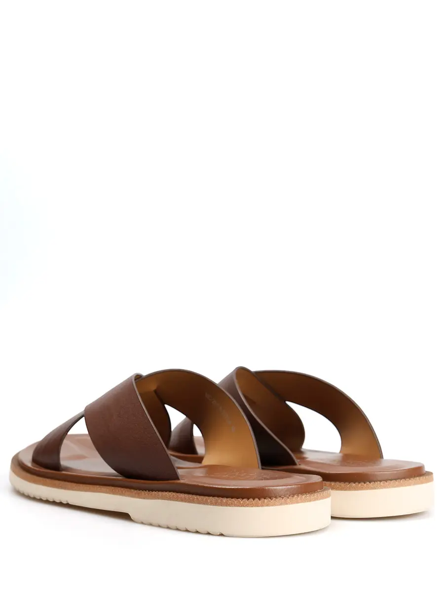 Шлепанцы кожаные