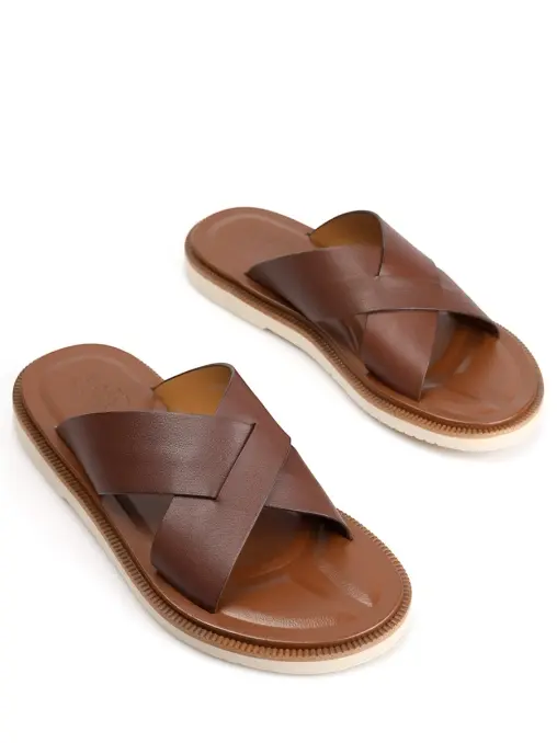 Шлепанцы кожаные MARC CONY