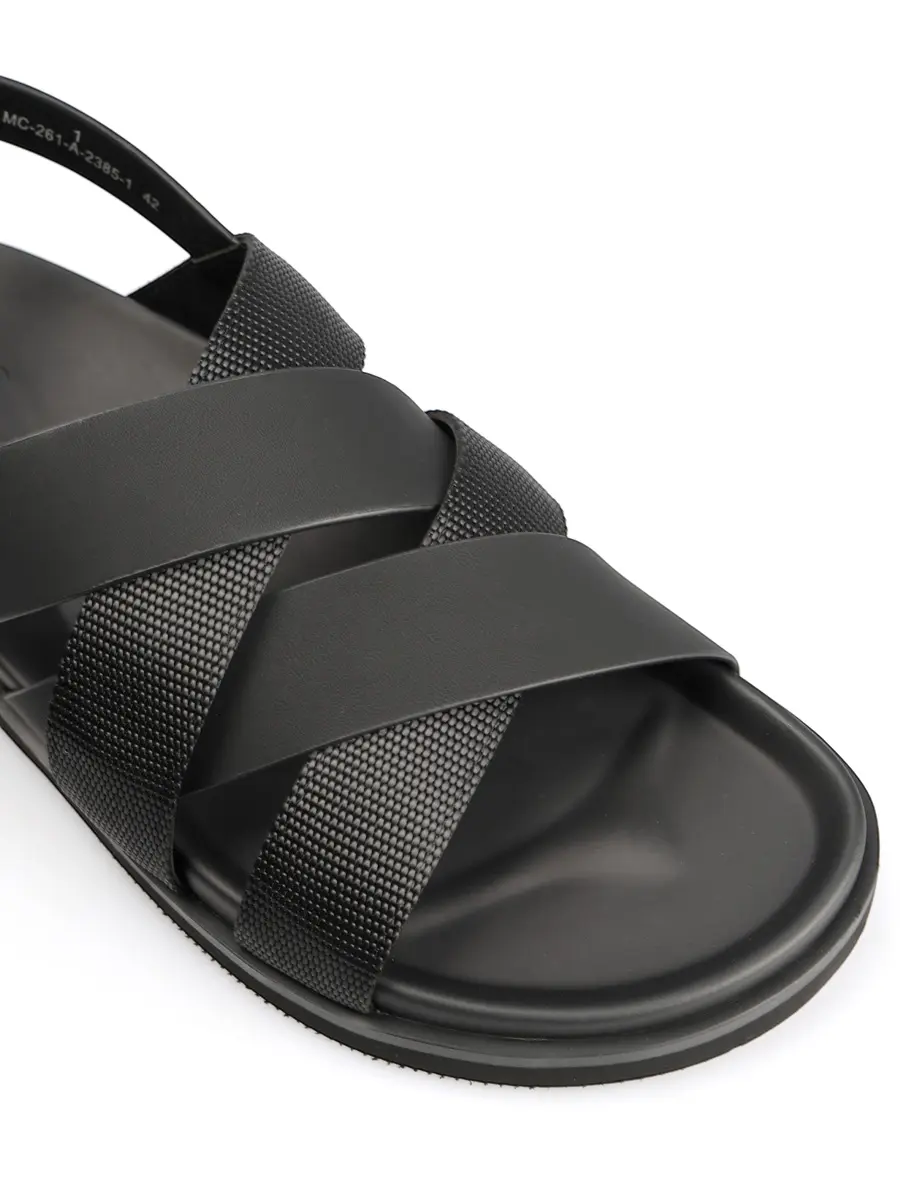 Сандалии однотонные