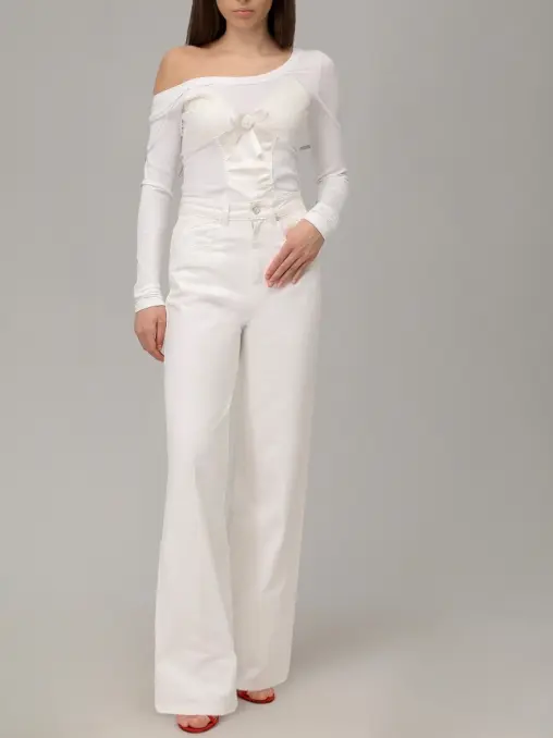 Лонгслив с бельевыми элементами DANIIL ANTSIFEROV