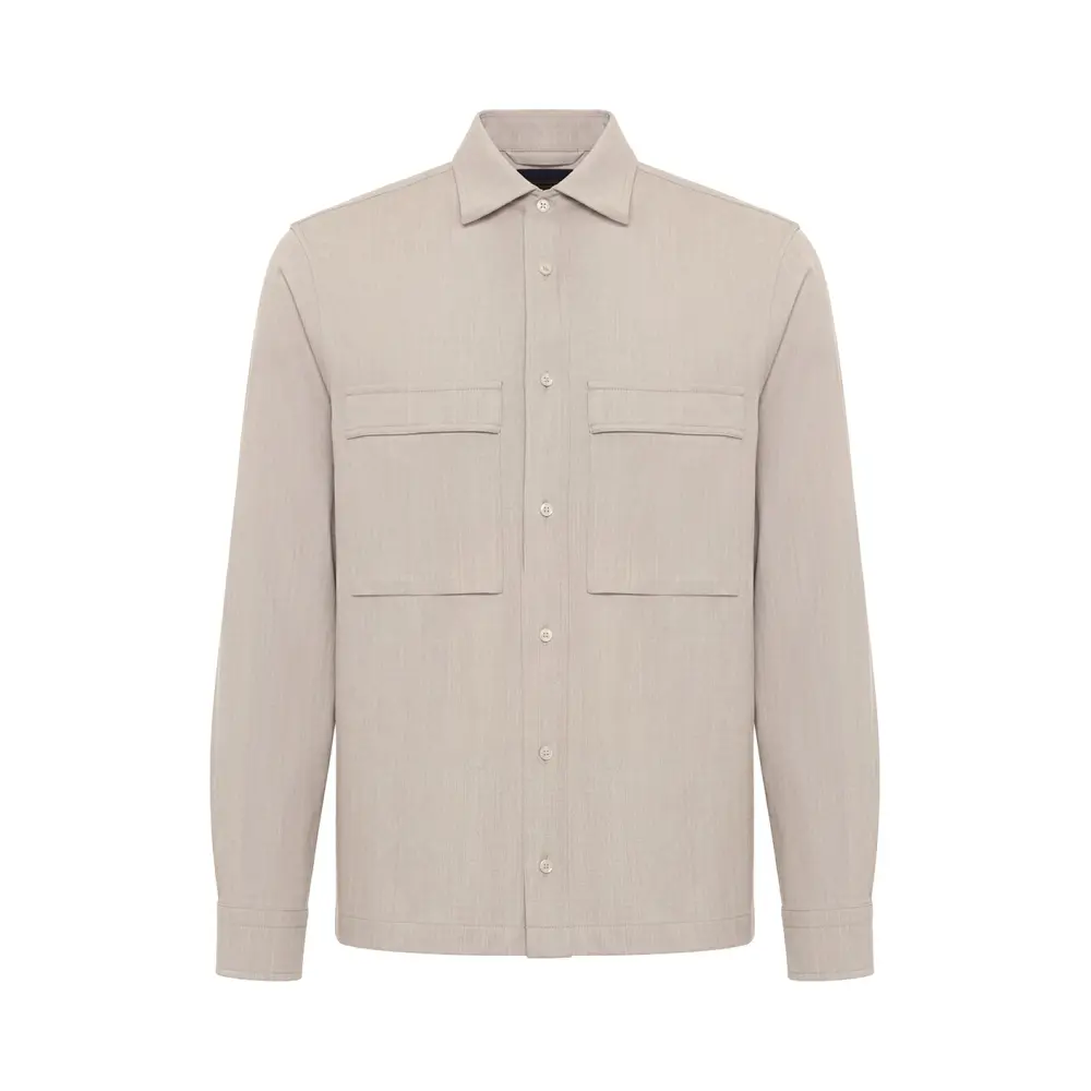 Рубашка Regular Fit из шерсти и шелка