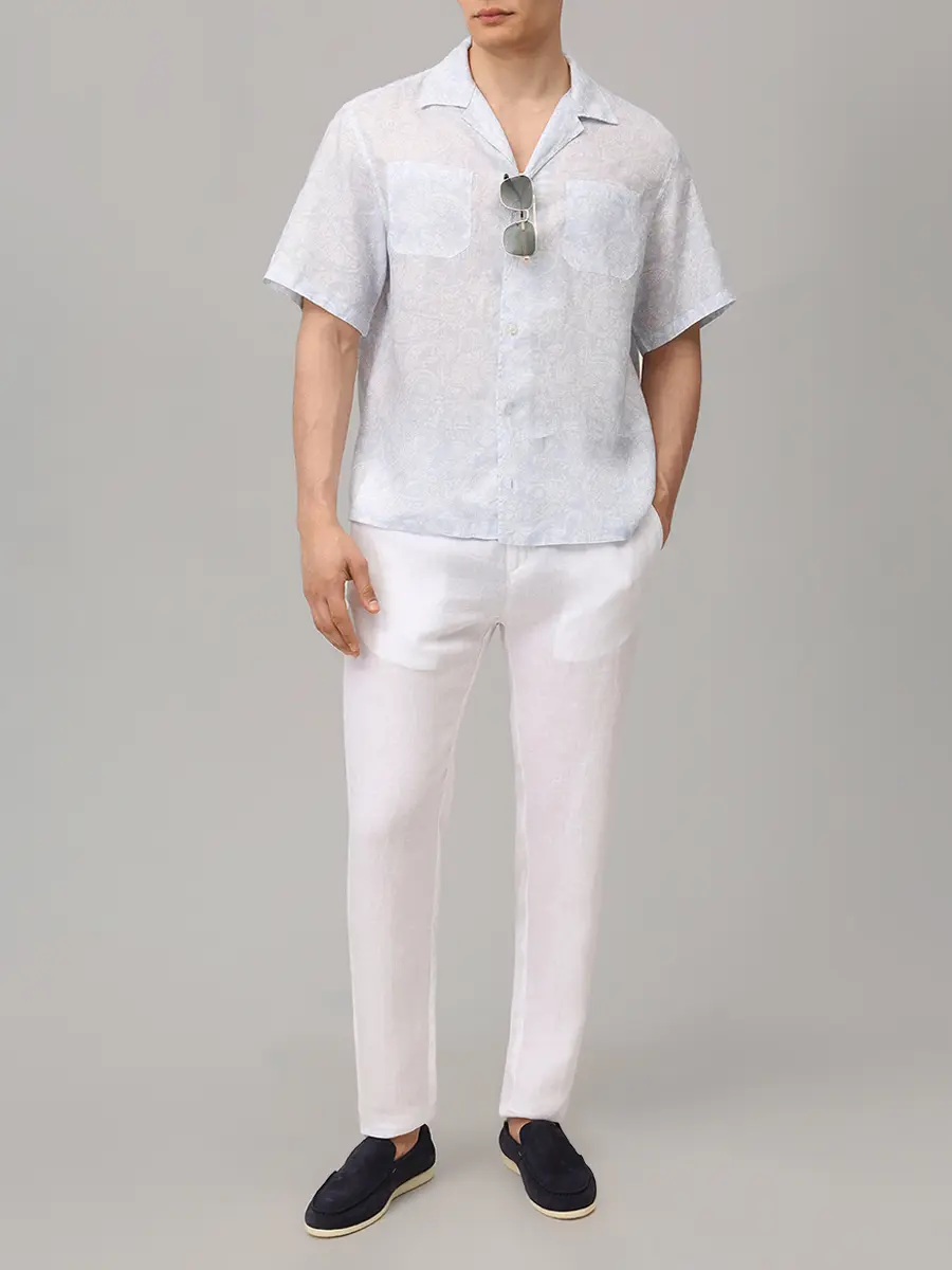 Рубашка Regular Fit льняная