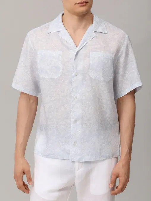 Рубашка Regular Fit льняная PAUL & SHARK