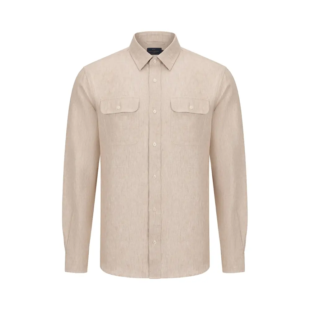 Рубашка Regular Fit льняная