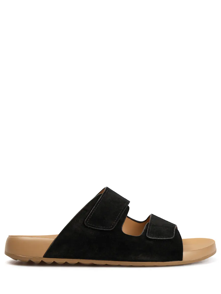 Шлепанцы замшевые