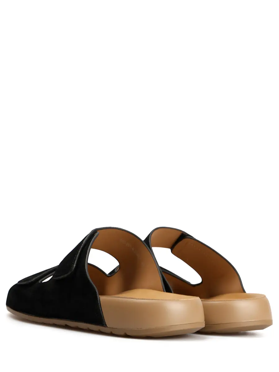 Шлепанцы замшевые