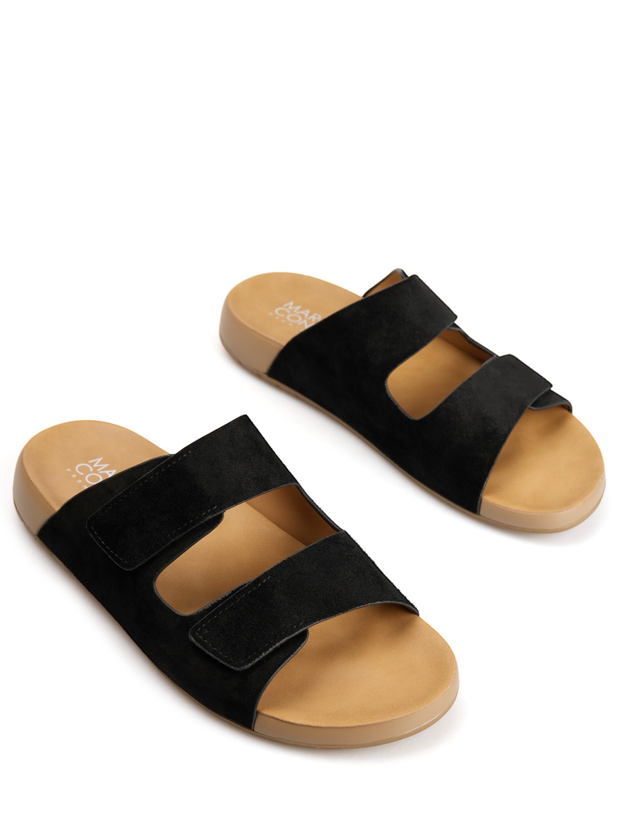 Шлепанцы замшевые