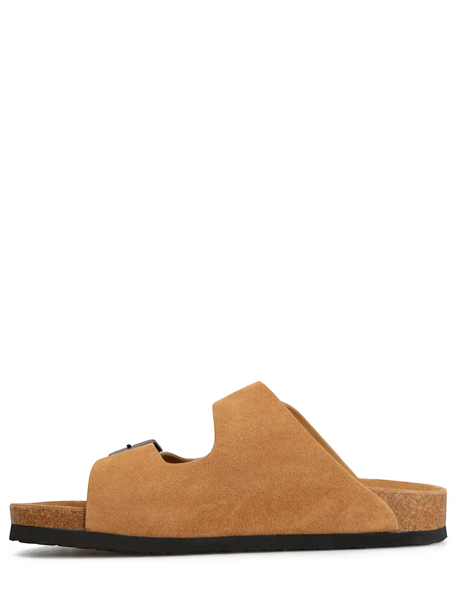 Шлепанцы замшевые