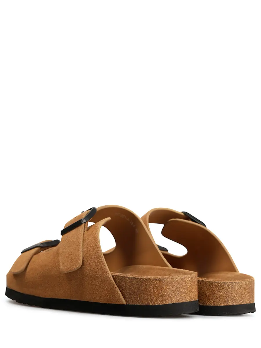 Шлепанцы замшевые