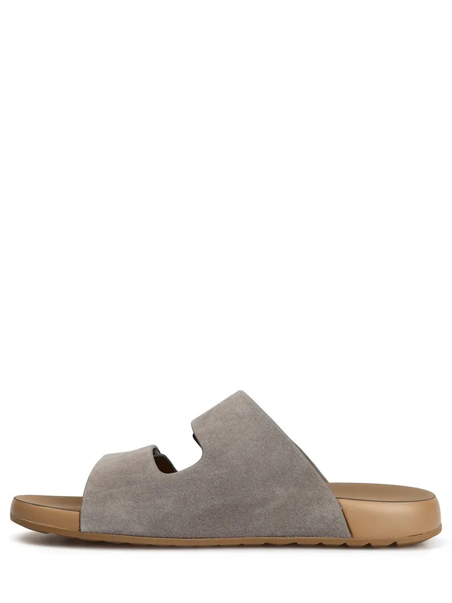 Шлепанцы замшевые