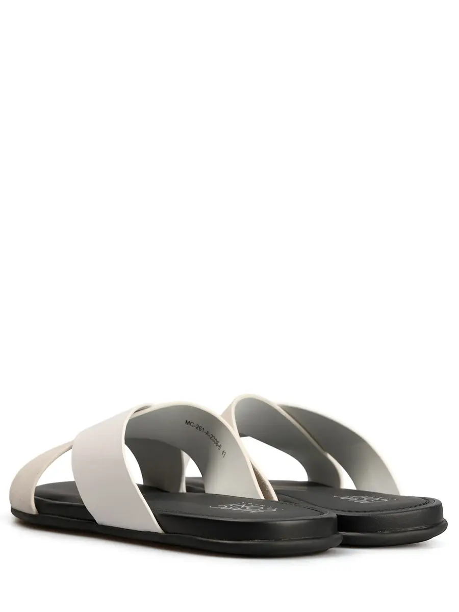 Шлепанцы кожаные