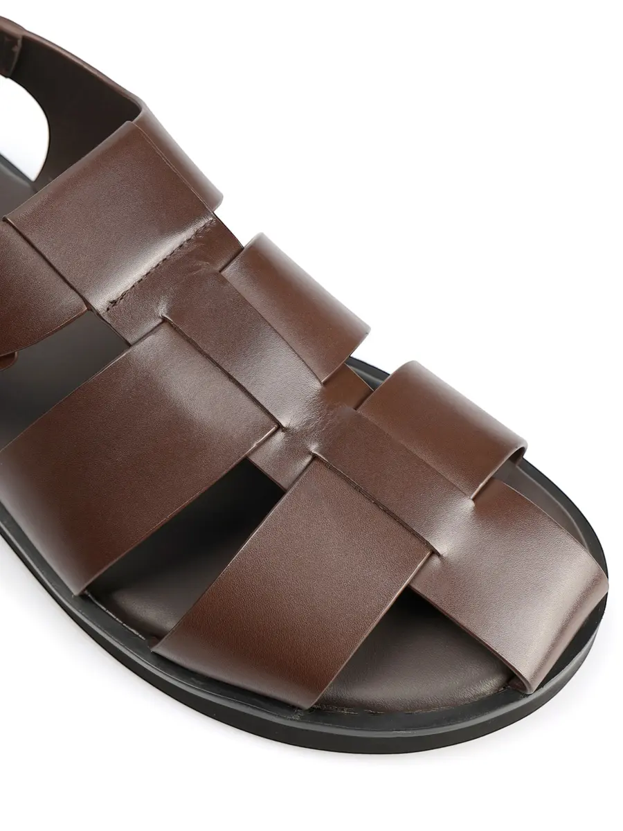 Сандалии кожаные