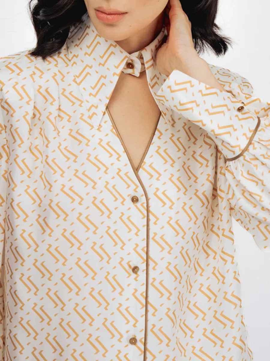 Блуза шелковая