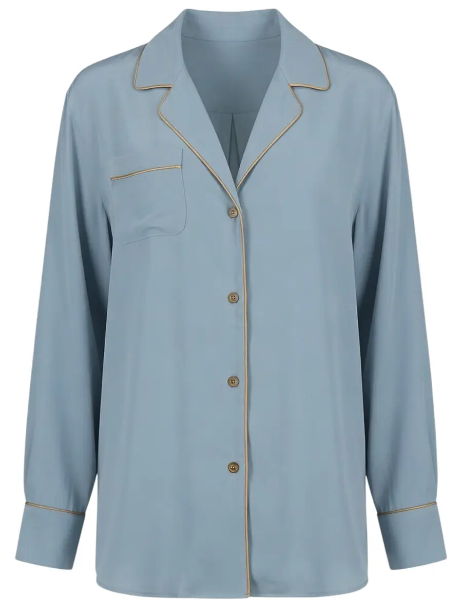 Блуза однотонная