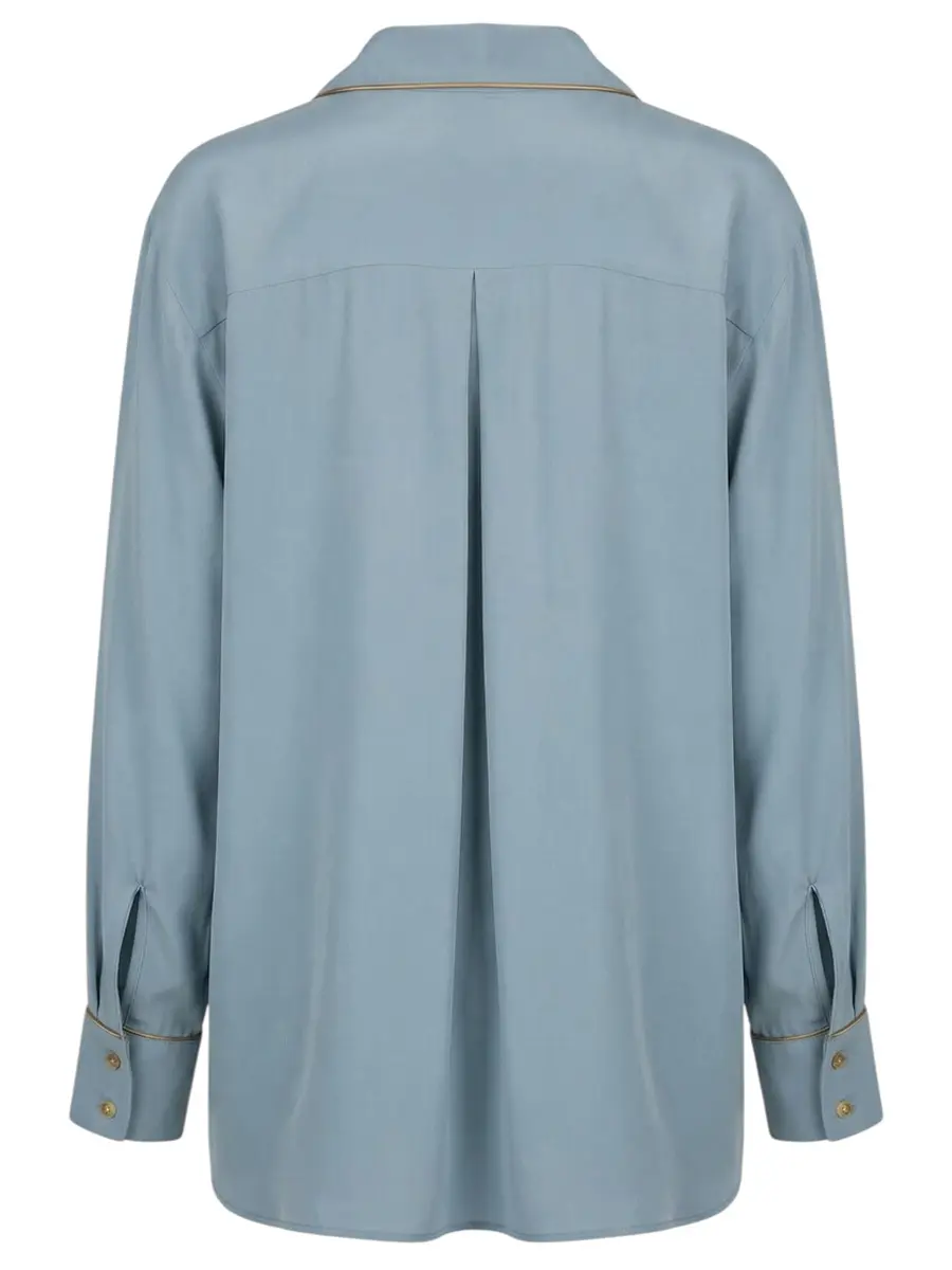 Блуза однотонная