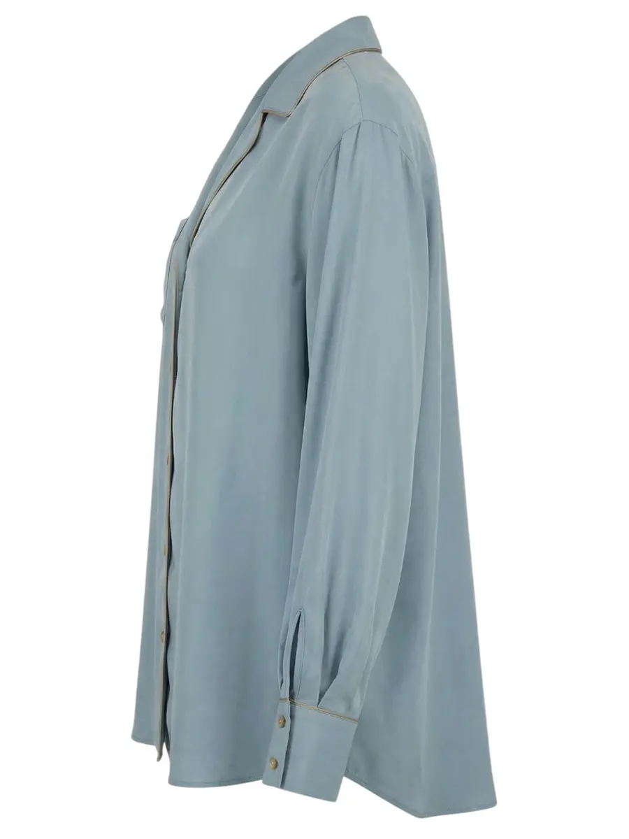 Блуза однотонная