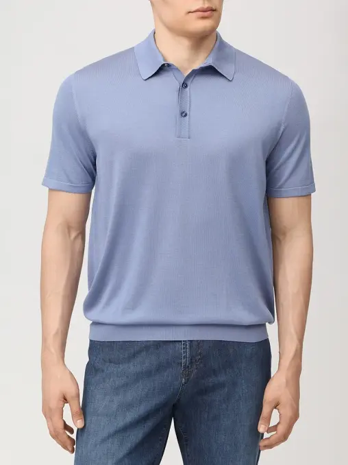 Поло шелковое BERTOLO LUXURY MENSWEAR