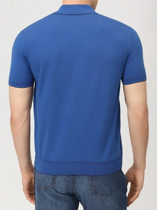 Поло из хлопка и шелка BERTOLO LUXURY MENSWEAR